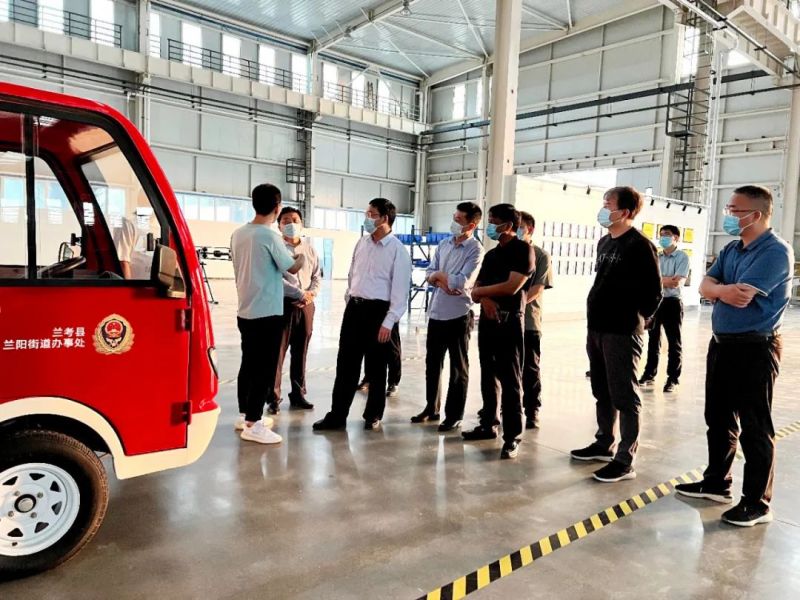 馬衛縣長調研指導安陽獵鷹工廠 | 勉勵獵鷹擴產能、申項目